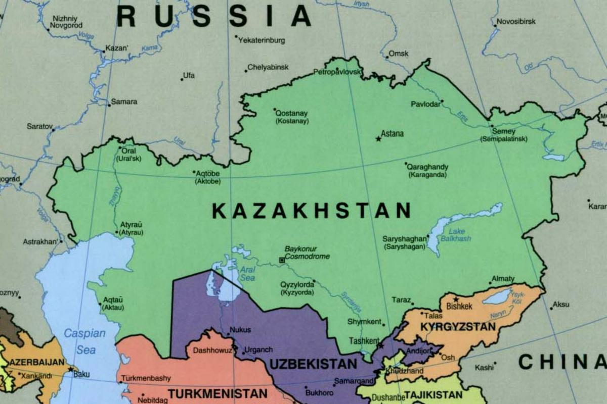 नक्शे के अल्माटी कजाखस्तान
