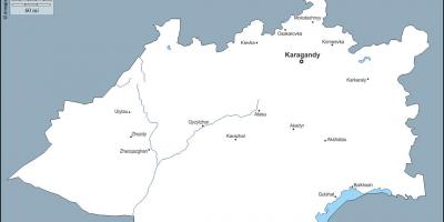 नक्शे के karaganda कजाखस्तान